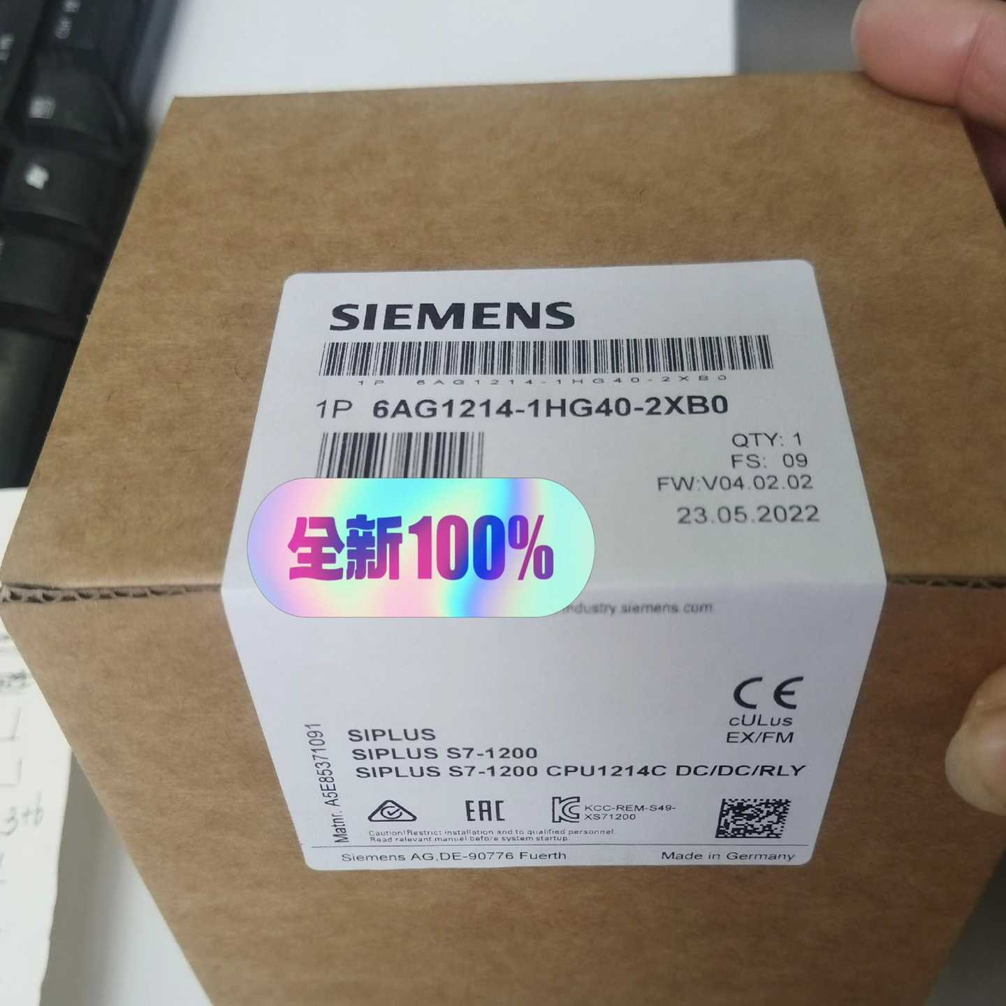 【议价】6AG1214-1HG40-2XB0未拆封顺丰适用