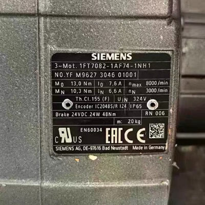 1FK70345AK711LA3原装西门子电机有实图