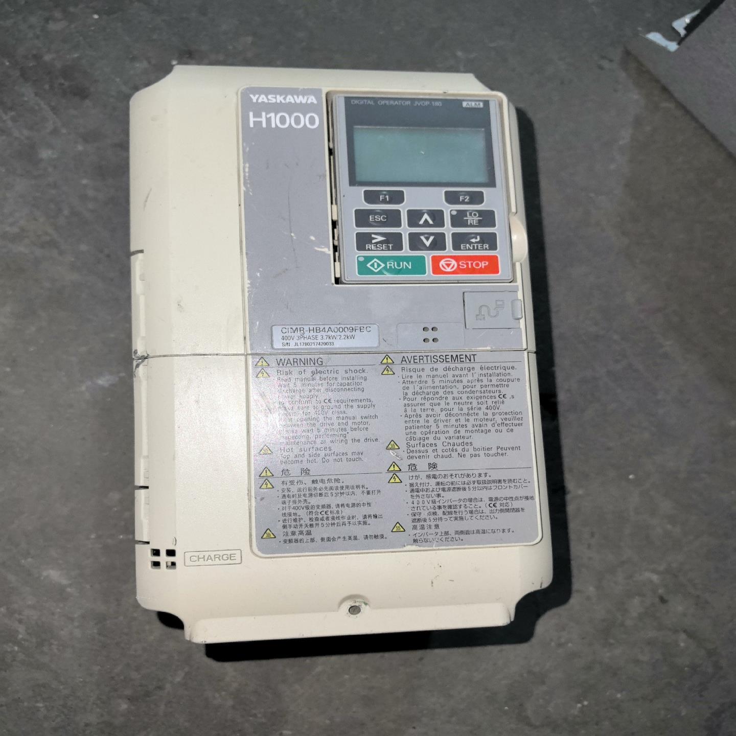 (工仔机械）安川变频器  功能 成色不错 CIMR-HB4A
