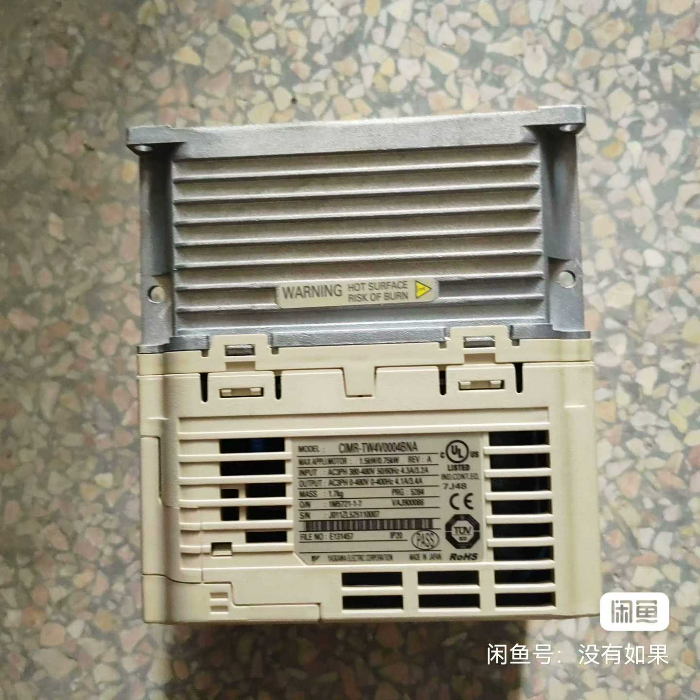 安川变频器CIMR-TW4V0004BNA，1.5kW功率，--议价商品