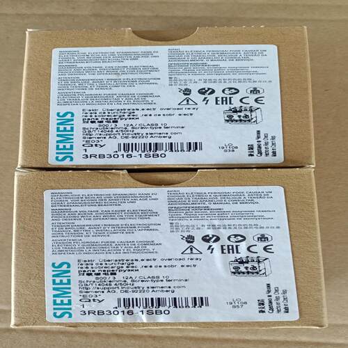 询价全新原装西门子热过载继电器3RB3016-1SB03RB3