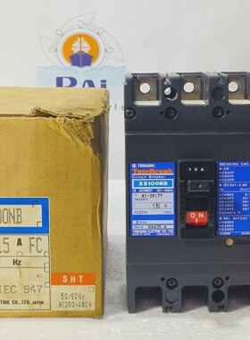 TERASAKITEMBREAKXS100NB3POLE15ACIRCUITBREAKER带200480VSHUNTT