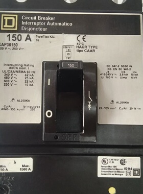 Square D KAP36150 150A 600V 3P Schutzschalter