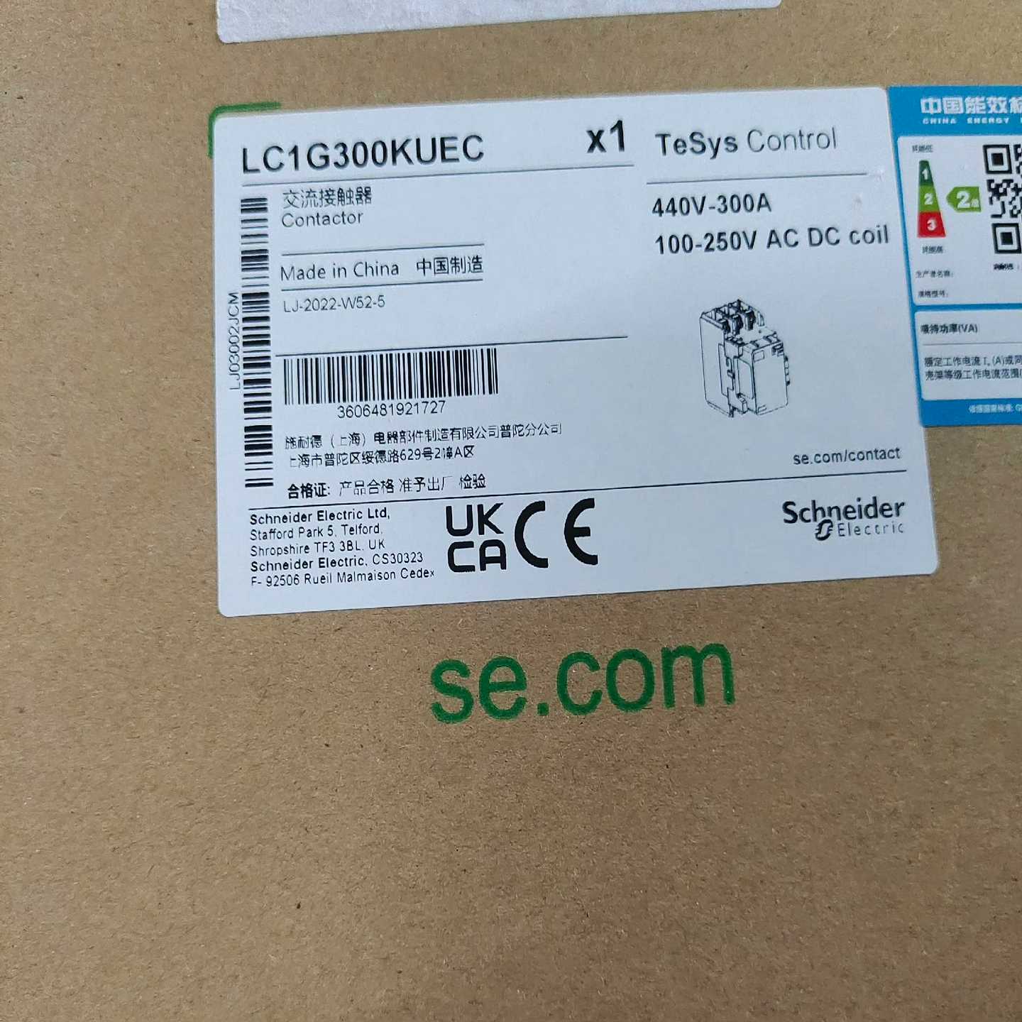 电气 TeSys G 交流接触器(交直流线圈)~询价