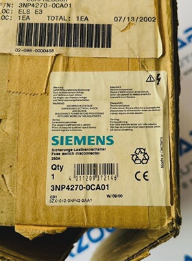 3NP42700CA01 Siemens Sicherung Schalter Trennschalter 250A N