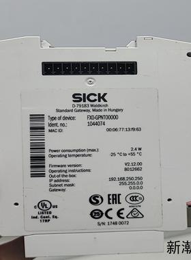 SICK西克标准网关型号FX0-GPNT00000货号1议价商品