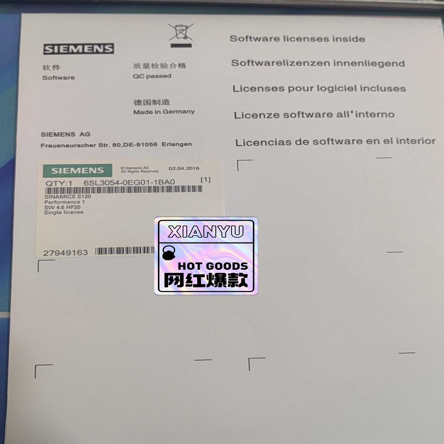 询价~6SL3054-0EG01-1BA0 S120CF
