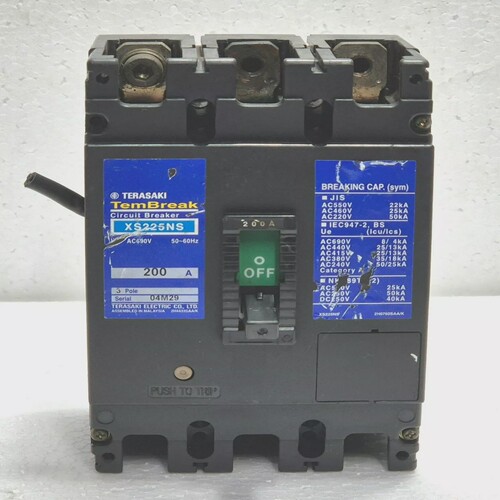 TerasakiTemBreak断路器XS225NSAC690V5060Hz200A3极
