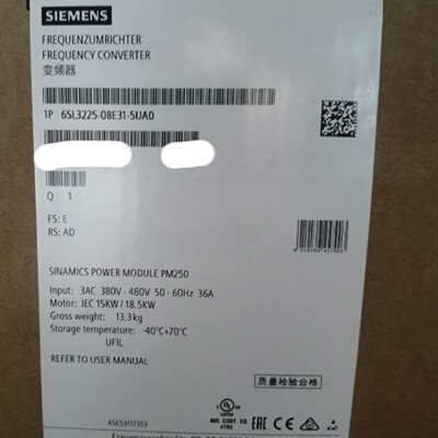 议价6SL3225-0BE31-5UA0西门子G120变频器18.5kW好物6SL32250BE31