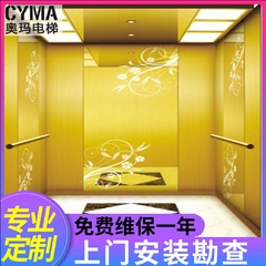 奥玛CYMA厂家雕刻板装饰别墅电梯家用电梯厂家直销别墅电梯