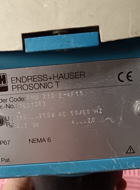 EH恩德斯豪斯 FMU230E-AF11超声波物位计，如图【议价】