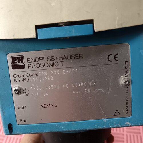 EH恩德斯豪斯FMU230EAF11超声波物位计如图，议价商品