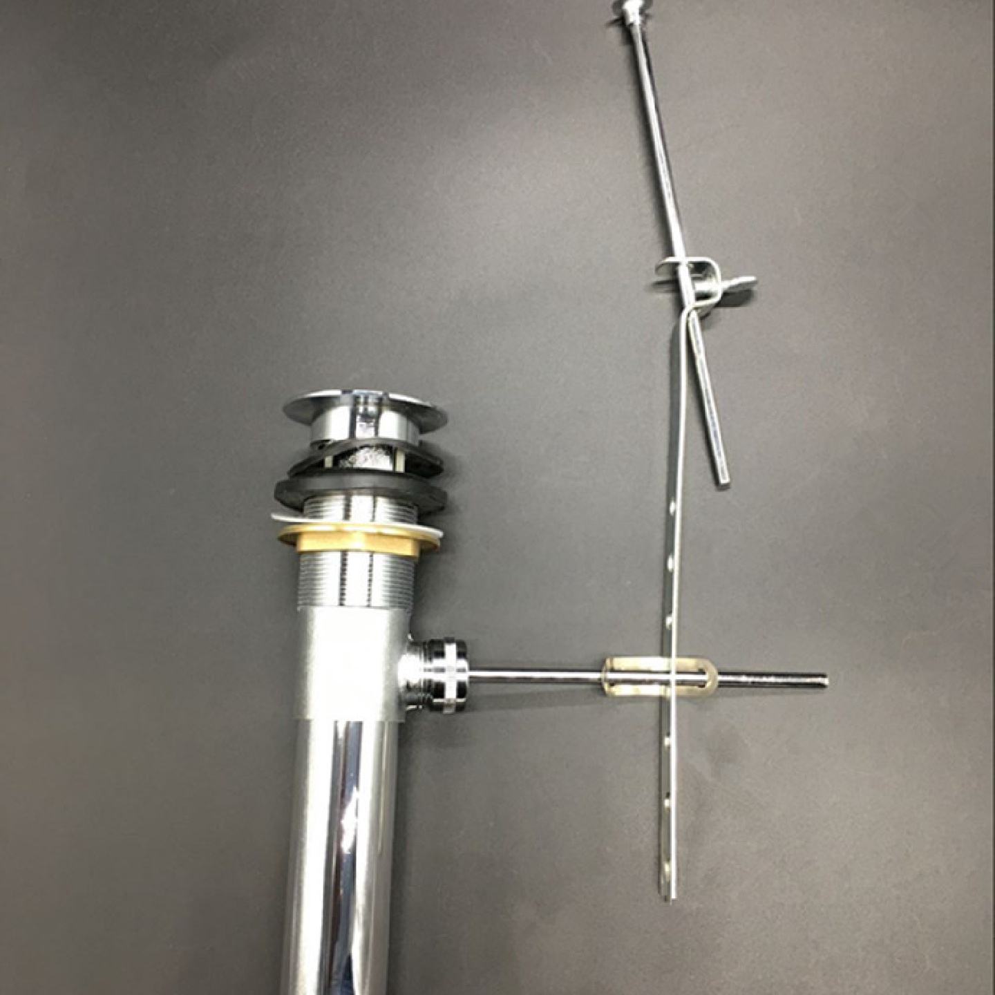 洗脸盆面盆手动提拉下水器配件洗手池台盆陶瓷盆立柱盆手拉下水