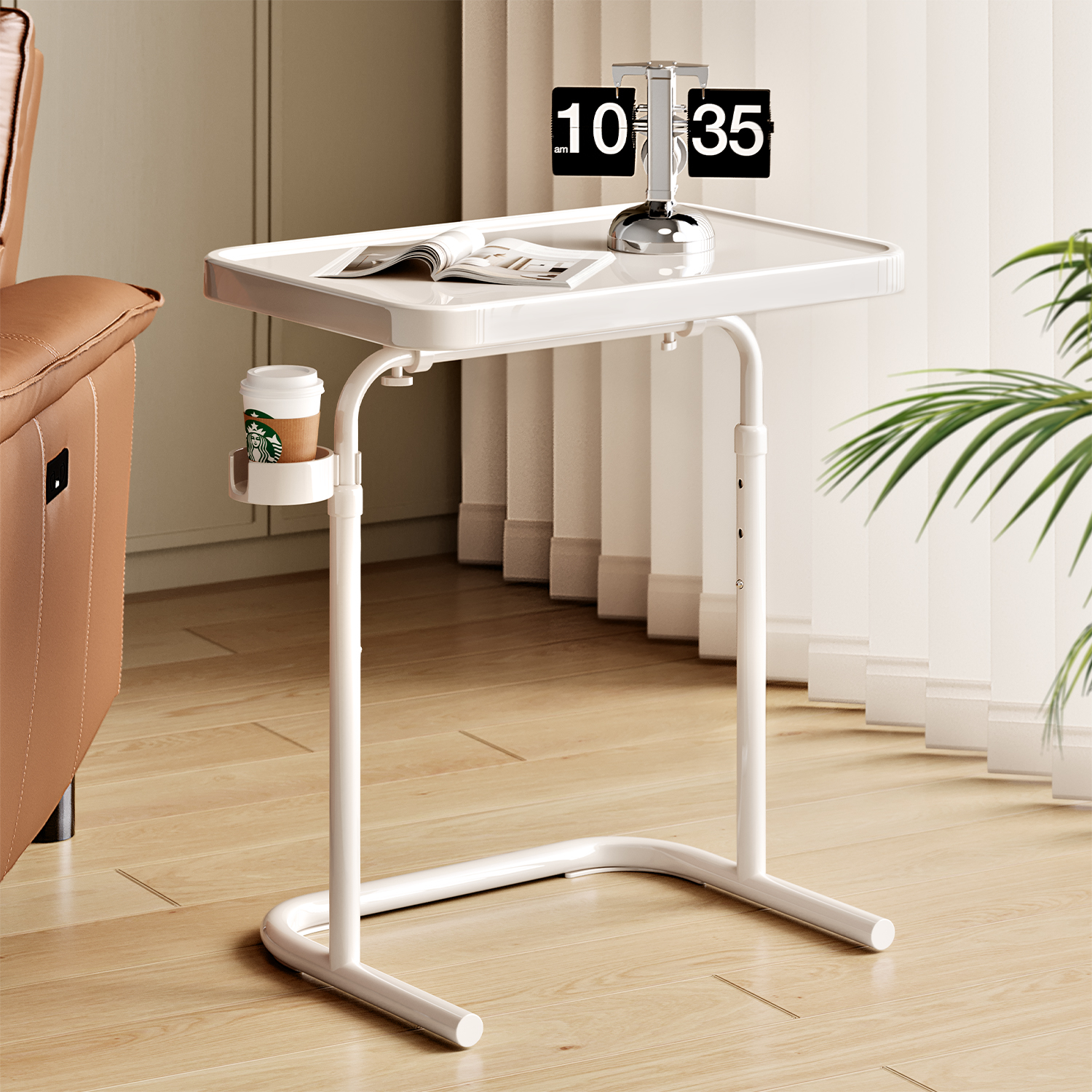 床边桌可移动床头桌带轮升降卧室床上懒人电脑桌客厅沙发折叠