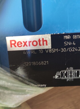 寻“”4WRTE10W8100L4X6EG24ETK31F1M德国力士乐REXROTH比例伺服