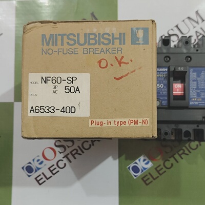 MITSUBISHI NF60SP CIRCUIT BREAKER 50A  220VAC 10KA FREE FAST