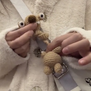 手工diy钩针毛线编织冰河世纪树懒希德玩偶玩具材料包钥匙扣礼物