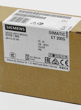 Siemens Simatic S7 Digital IN 6ES71384FA050AB0 6ES7 1384FA05
