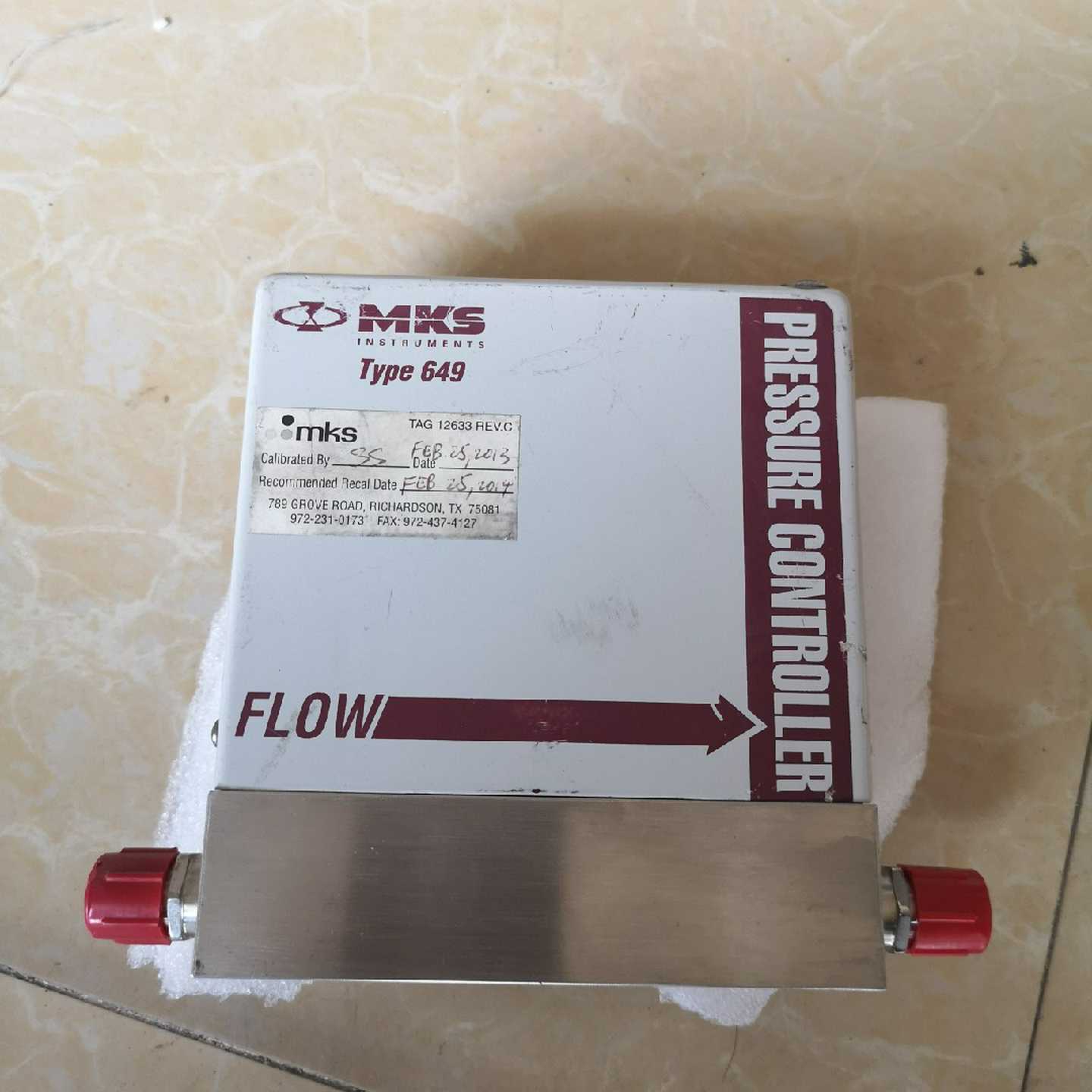 配件MKS 649A21T11CAVR  N2  10SCCM 流量计议价