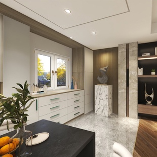 多功能储物柜铝合金衣柜一门到顶卧室衣柜橱柜 全铝家居新中式