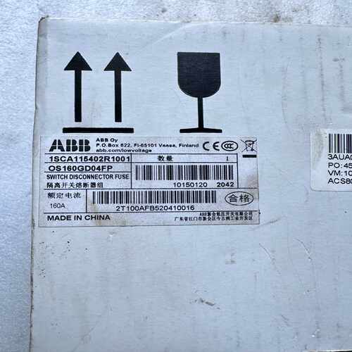ABB隔离开关熔断器组OS160GD04FP，包(通通配件）
