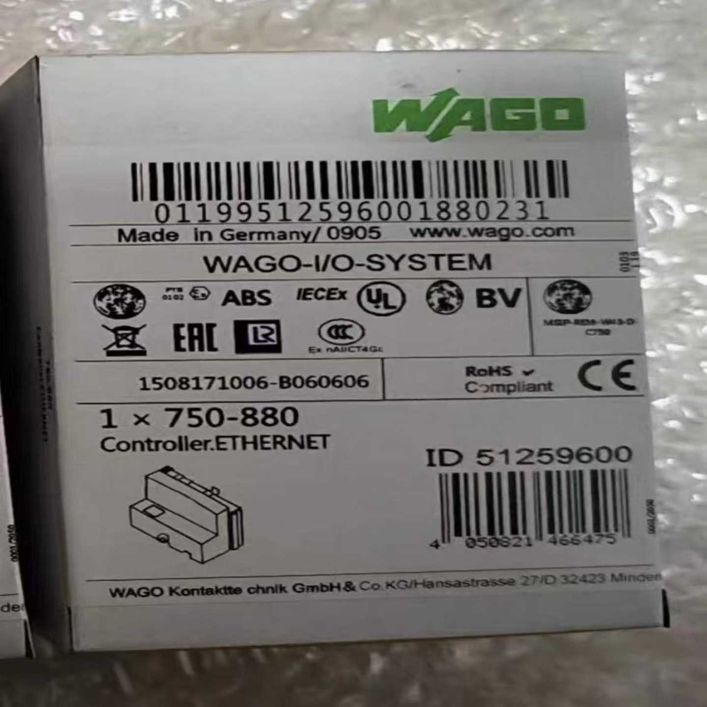 WAGO模块750-880，全新原装带原厂装