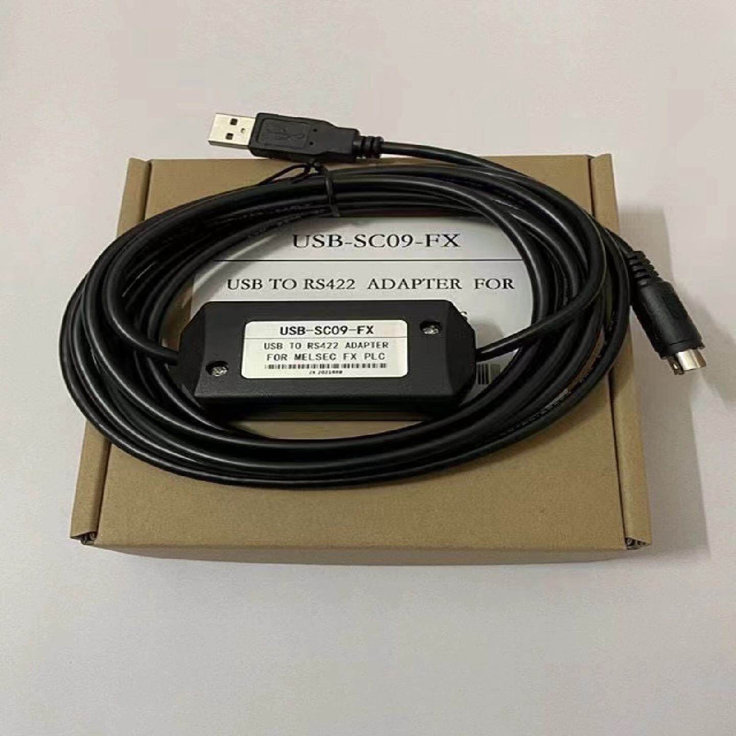 议价适用三菱PLC程式设计电缆线FX3U1N2N数据线连接线USBSC09FX下