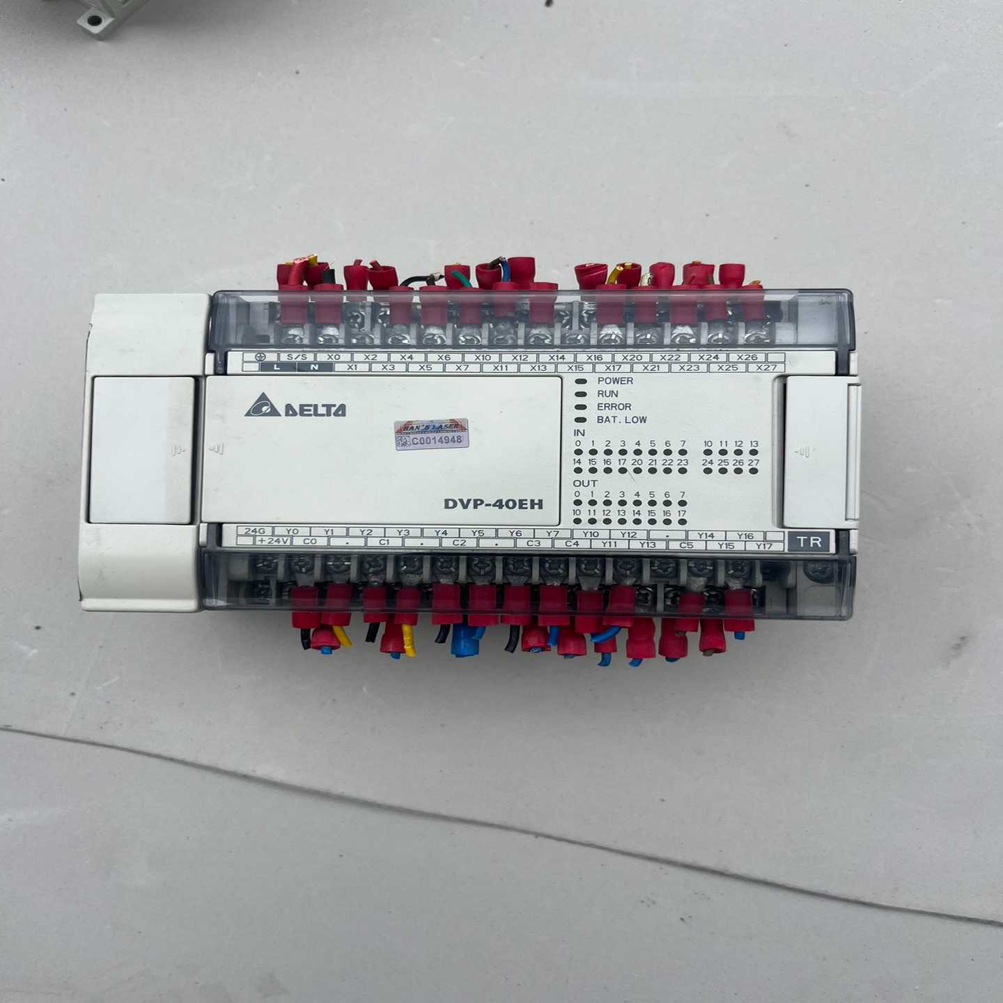 DVP40EH00T3PLC，，功能正常成色漂