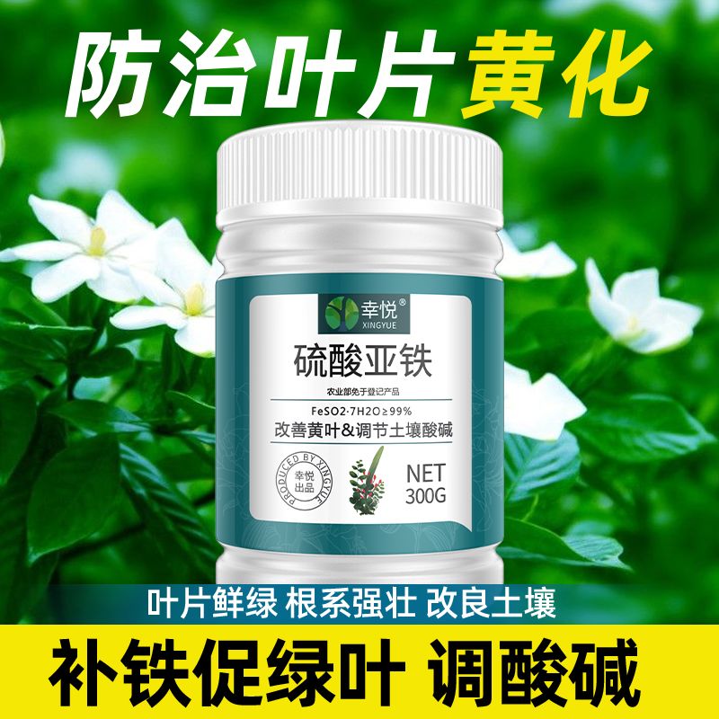 硫酸亚铁花肥料喜酸植物栀子花茶花铁树肥料专用肥酸性花肥水