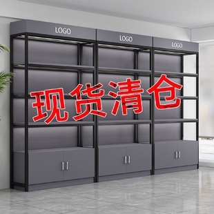 展示柜货架置物架落地陈列柜自由组合超市化妆品产品多层储物货柜