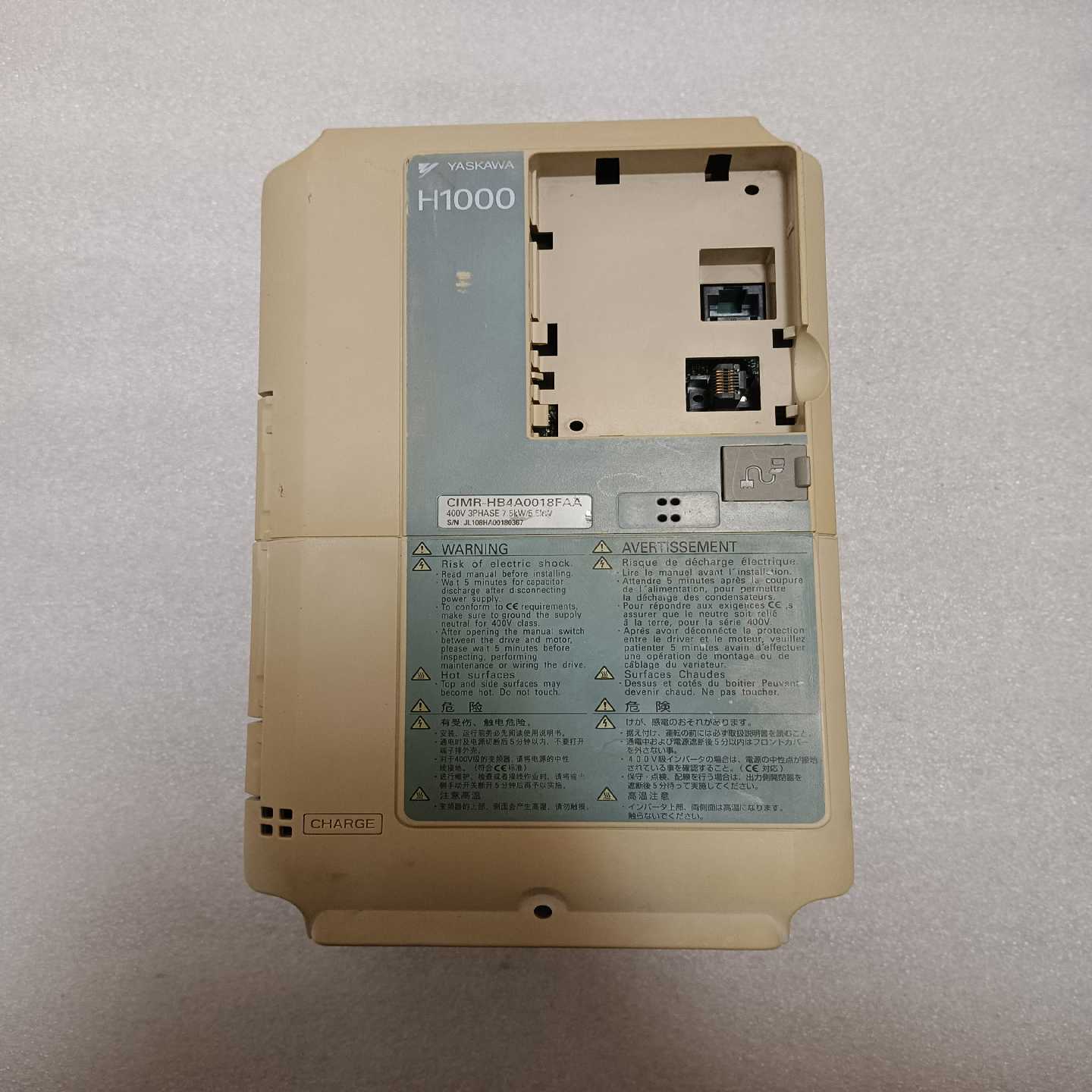 安川H1000变频器CIMR-HB4A0018FAA,5.5(零零电子)