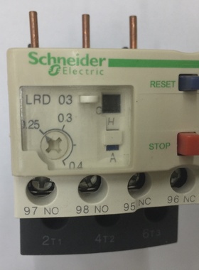 询价原装正品LRD03C0.250.4A施耐德过流保护热过载继电器