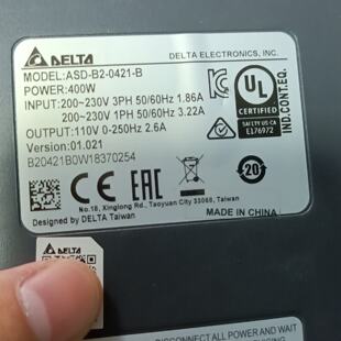 议价Dismling Delta B2 400W Servo Motor With Brakes Is Beauti