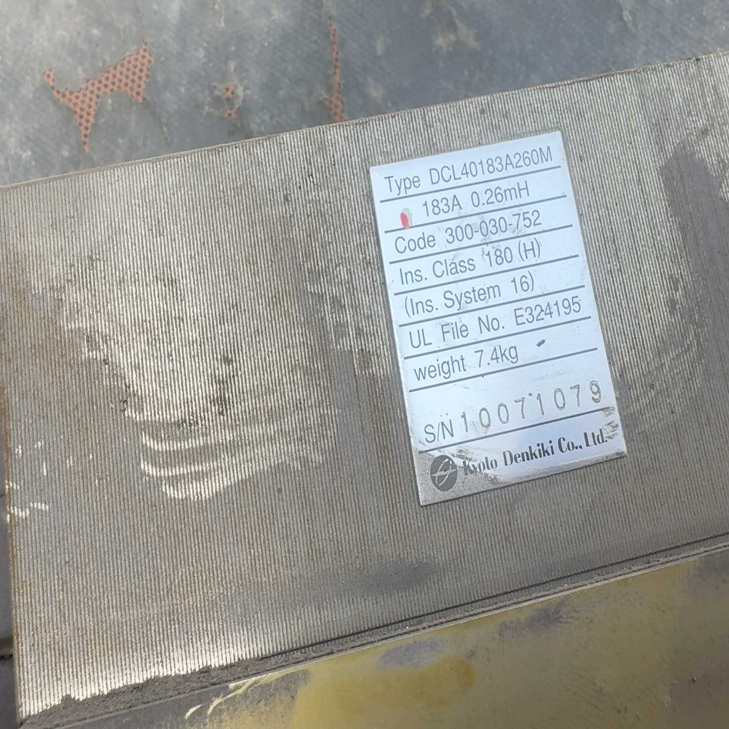 TYPE:DCL40183A260M安川H1000直流电抗器适用