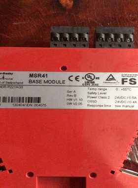 拆机AB罗克韦尔安全继电器模块，型号:MSR41--议价商品