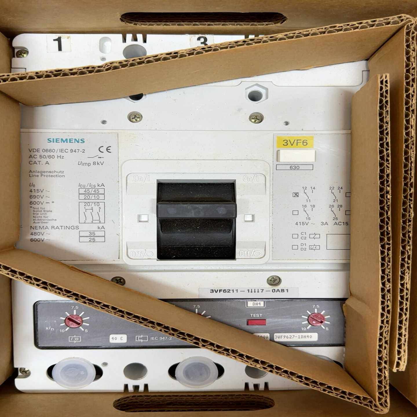 塑壳断路器3VF6211-1DH47-0AB1询价