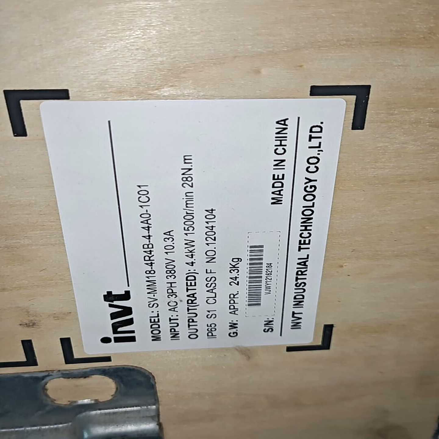 英威腾SV-MM18-4R4B-4-4A0-1C01伺服电机询价