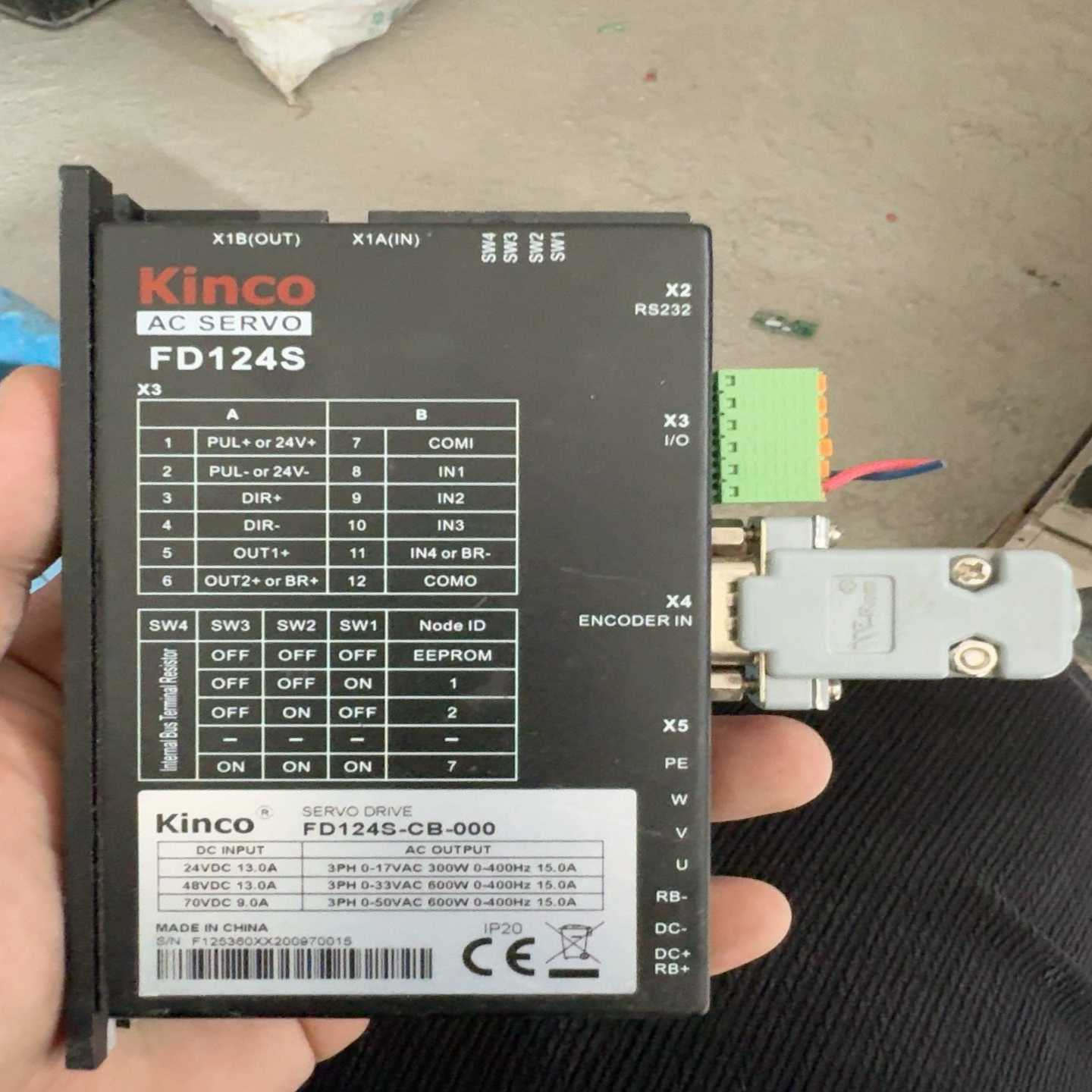 议价步科伺服驱动器FD124S-CA-000询价