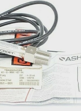 全新带盒ASHCROFTK15M0442F4变速器100PSIG420mA12NPTM6FTK15M044