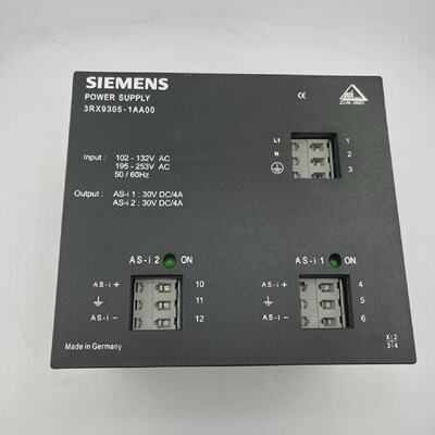 SIEMENS 3RX93051AA00 ASINTERFACE DUAL POWER SUPPLY 30VDC4A U