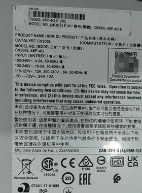 C9300L-48P-4G-E 企业级48口P-议价