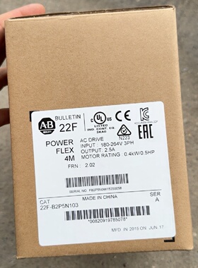 询价-AB变频器型号22FB2P5N1030.4