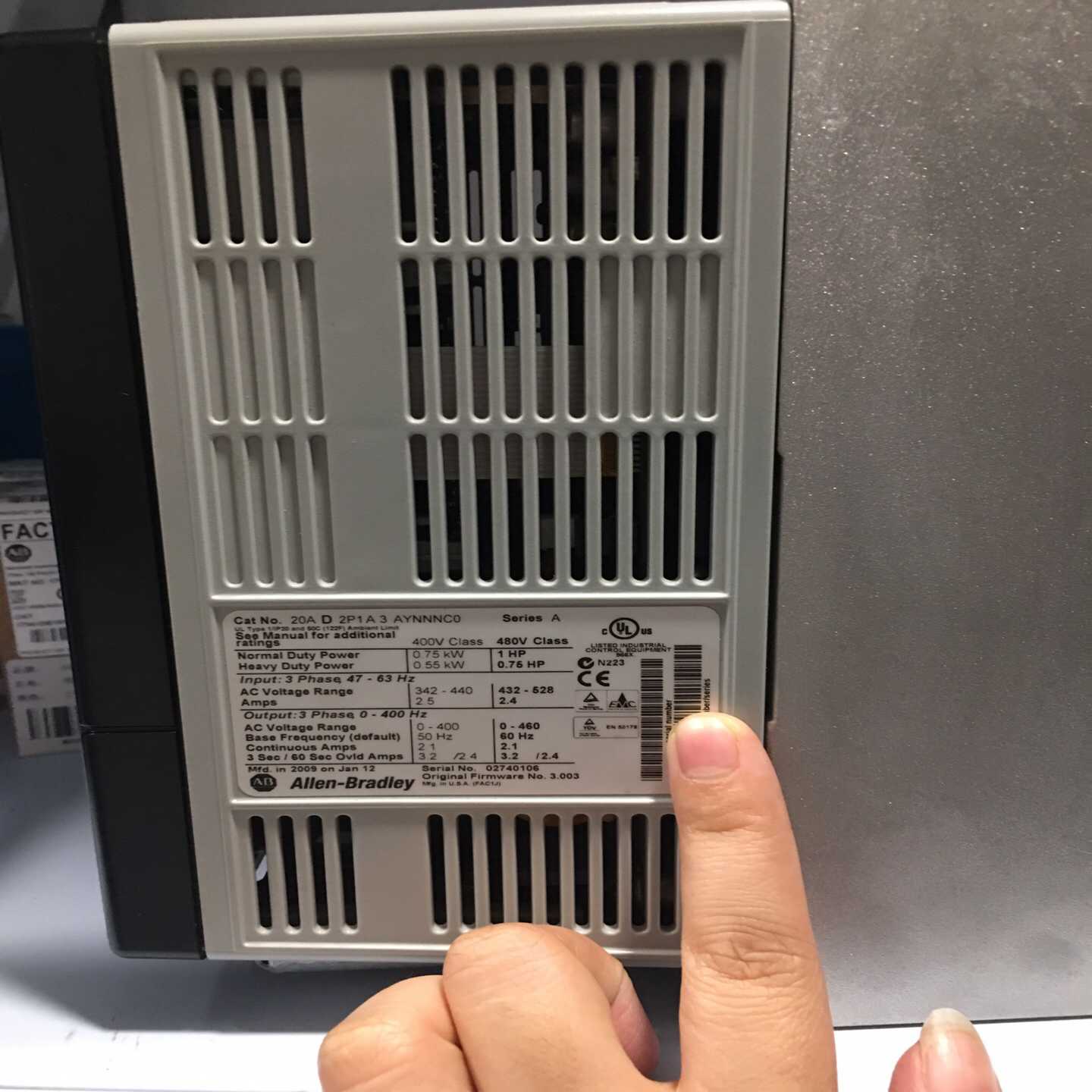 【议价】罗克韦尔AB20AD2P1A3AYNNNC0驱动器适用