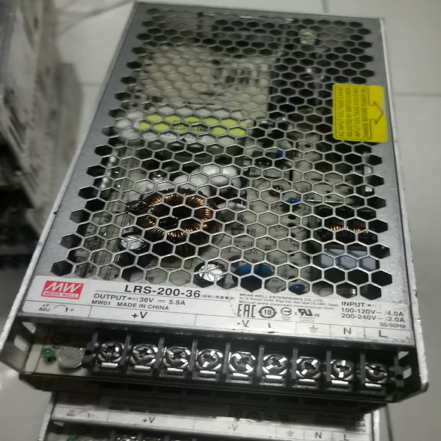 【议价】LRS-200W明纬36开关电源直流36V变压器5.9A N