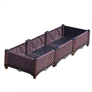 多功能种植箱加厚长方形花盆组合式塑料树脂蔬菜盆阳台长花箱