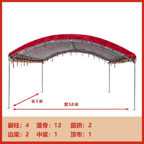 酒席帐篷户外防雨加厚防晒停车棚雨棚农村流动遮阳棚摆摊工程工地