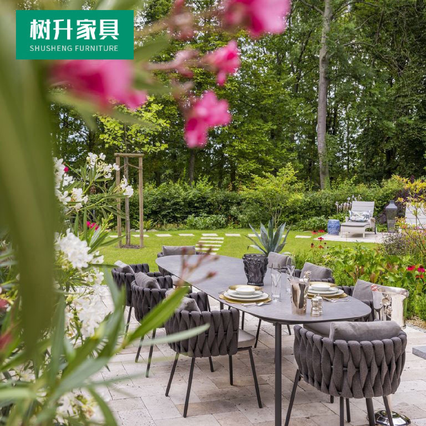 户外藤编桌椅室外庭院阳台设计师休闲创意藤椅桌阳光房餐桌组合