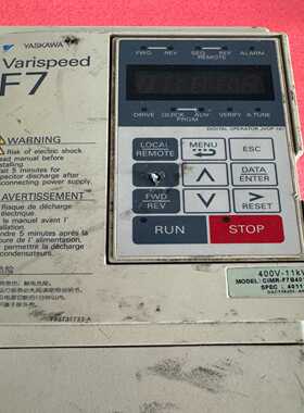 咨询-安川F7变频器CIMR-F7B4011，400V-11KW，