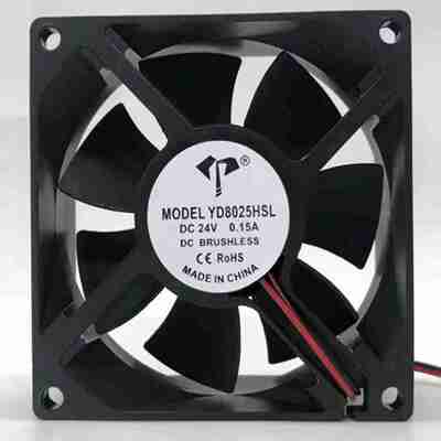 议l价-亿达YD0825HSL8025DC5ｖ12ｖ24V0.15变频器散热风扇8CM