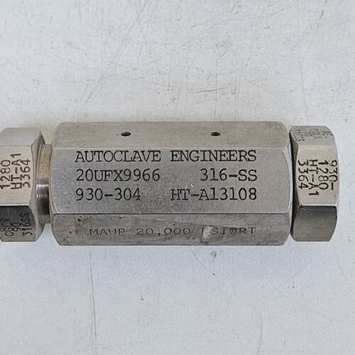 Autoclave 20UFX9966  930304 Union Coupling Lot of 2 pcs